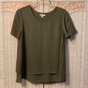 Cato, green blouse with lining